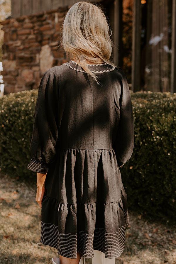 Dreamy Moment Mini Dress in Black Product Image