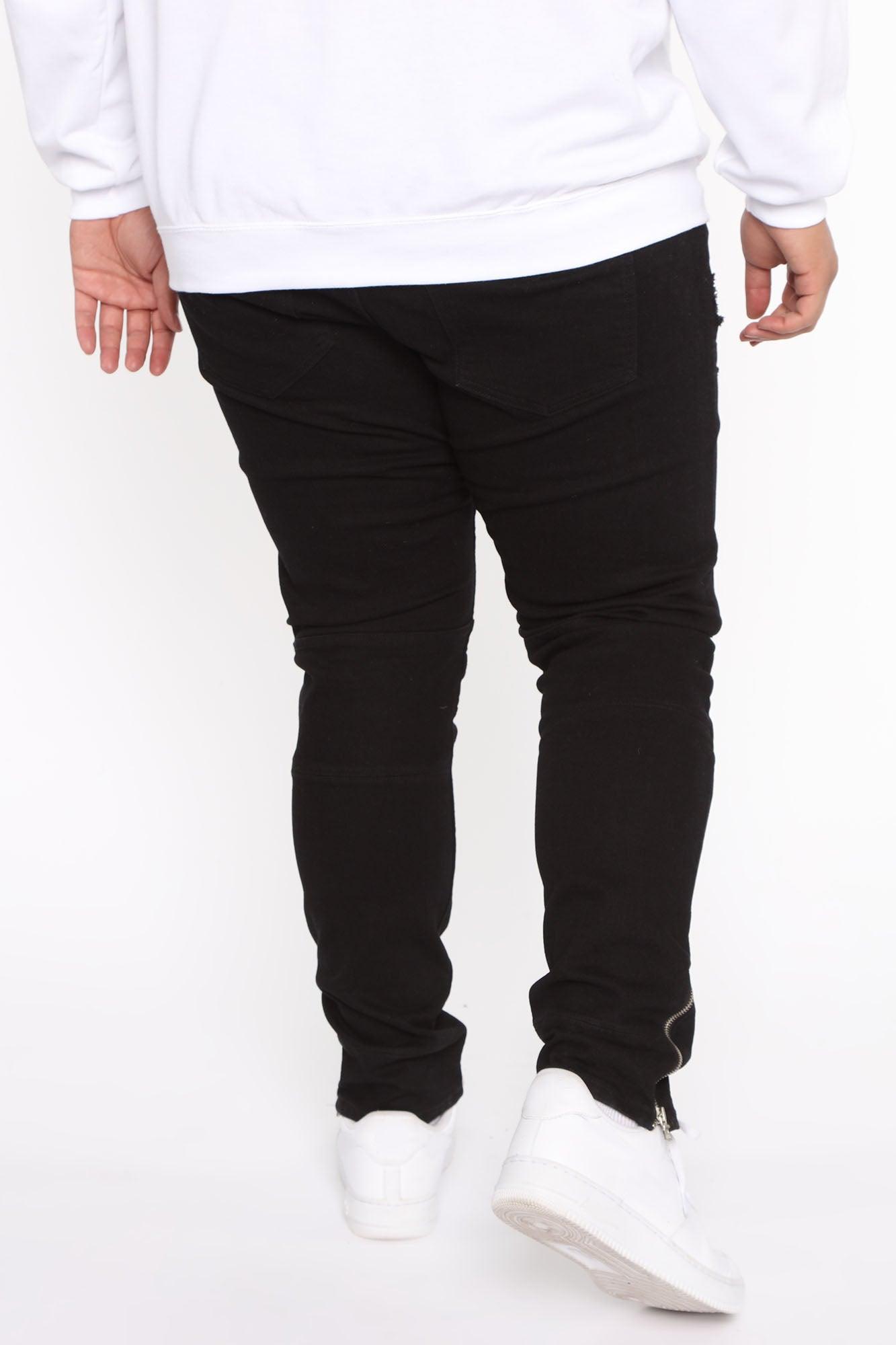 Ryda Moto Skinny Jean - Black Product Image