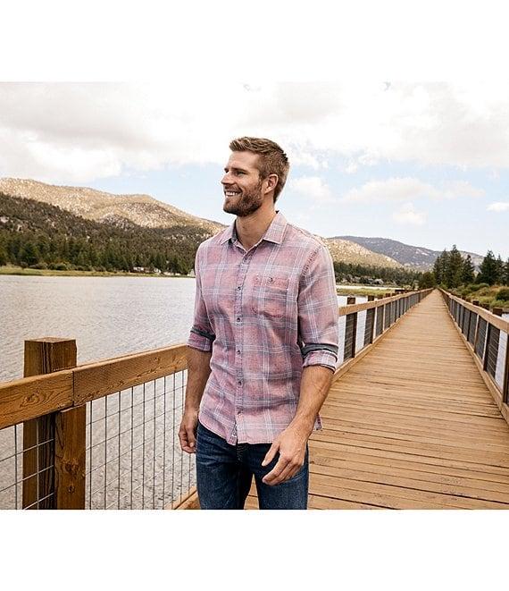 Flag and Anthem Paxton Vintage Plaid Long Sleeve Woven Shirt Product Image