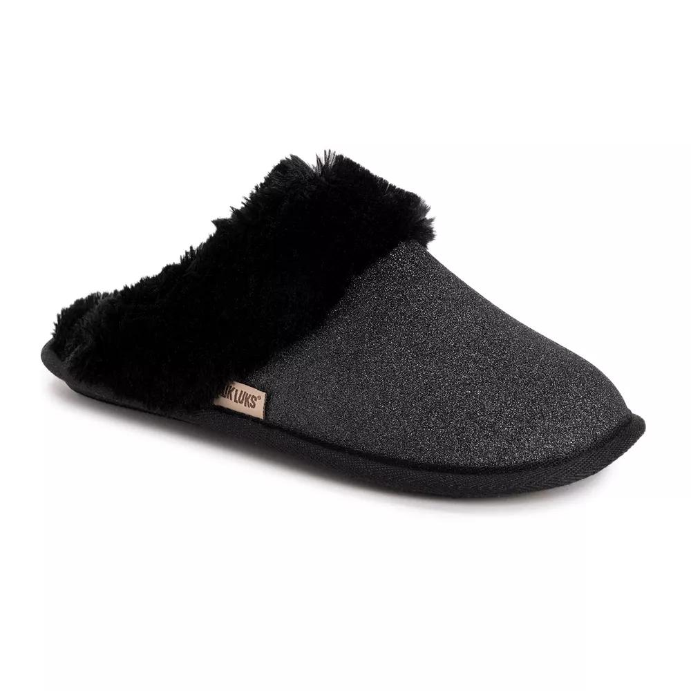 MUK LUKS Women's Angled Sparkle Scuff Slippers,  Product Image