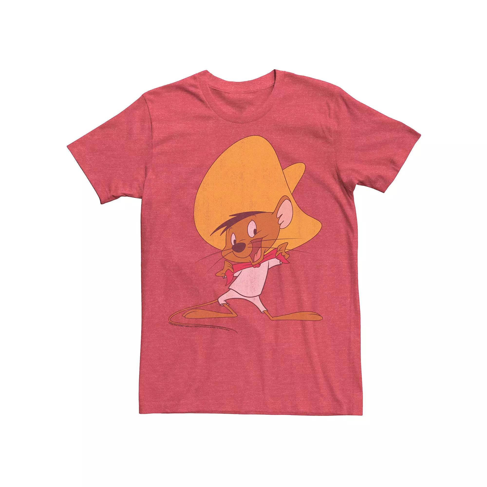 Men's Looney Tunes Speedy Gonzales Red Hue Portrait Tee,  Product Image