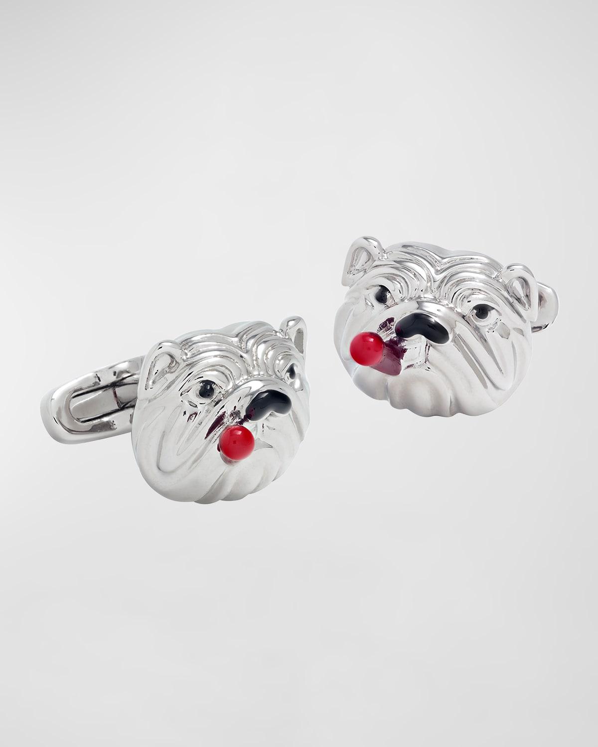 Mens Bulldog With Cigar Cufflinks Product Image