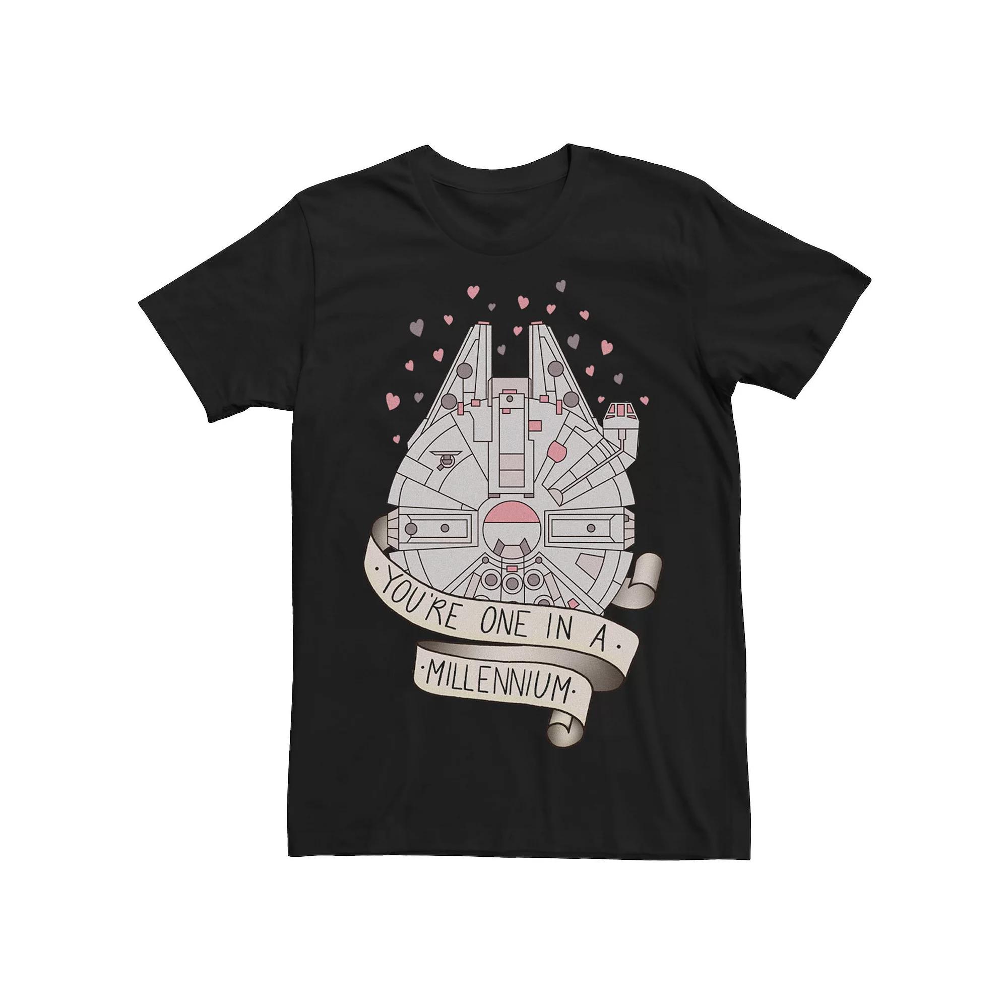 Big & Tall Star Wars Millennium Falcon "You're One In A Millennium" Tee, Men's, Size: 4XLT, Blue Product Image