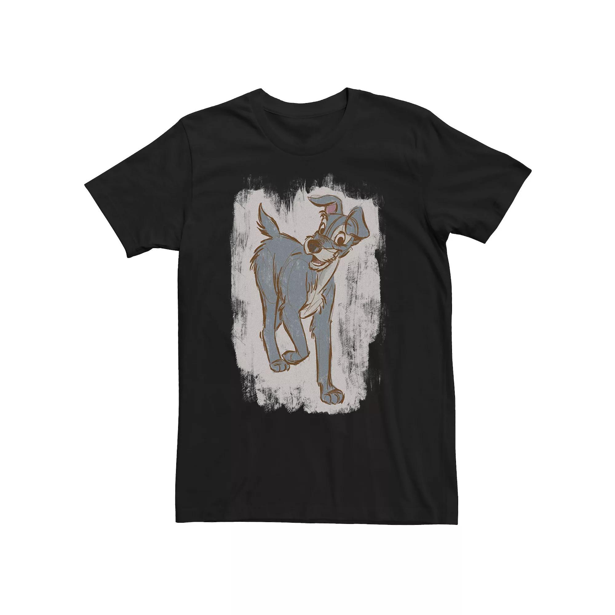 Disney's Lady And The Tramp Men's Strut Sketch Tee,  Product Image