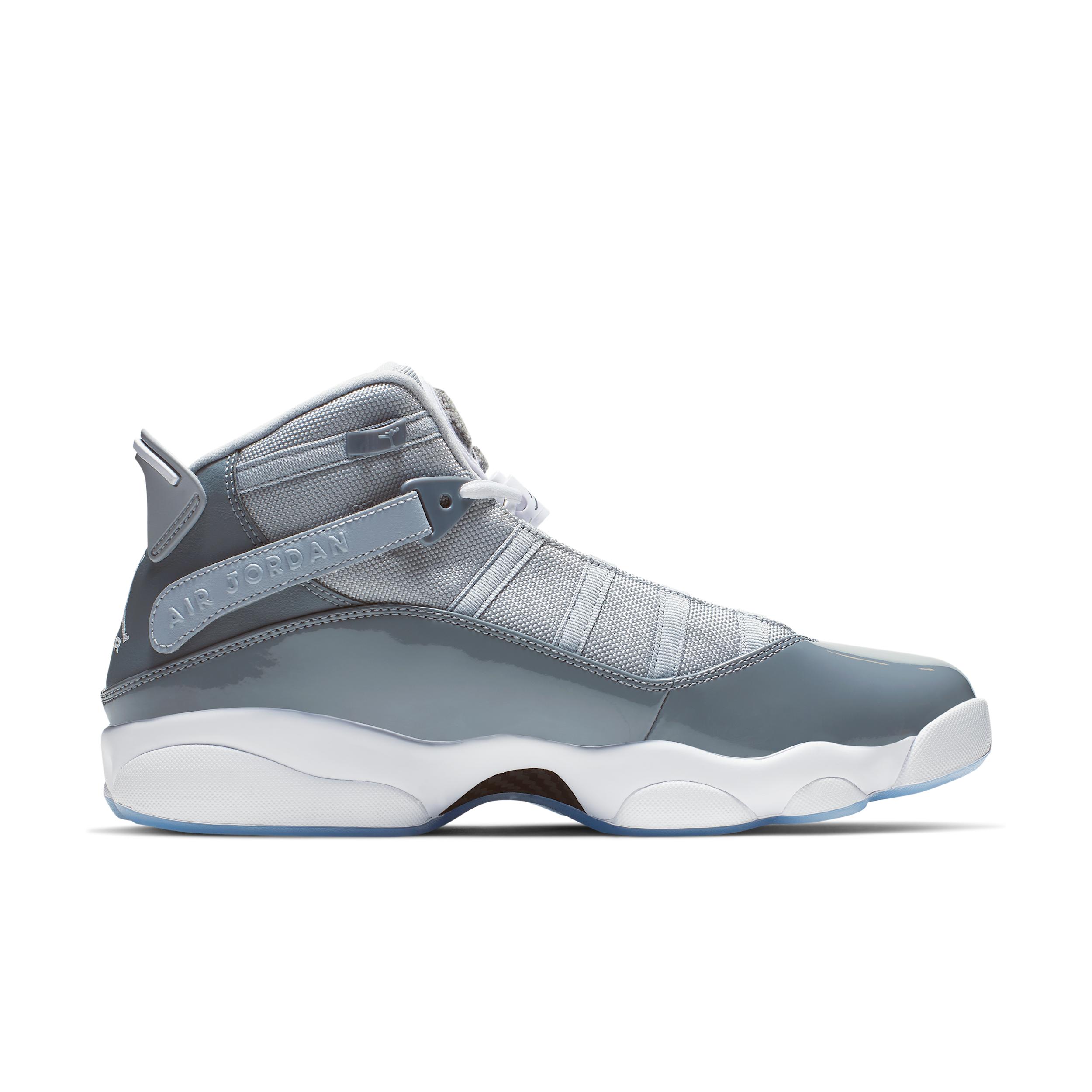 Jordan Mens Jordan 6 Rings - Mens Shoes Cool Grey/White/Wolf Grey Product Image