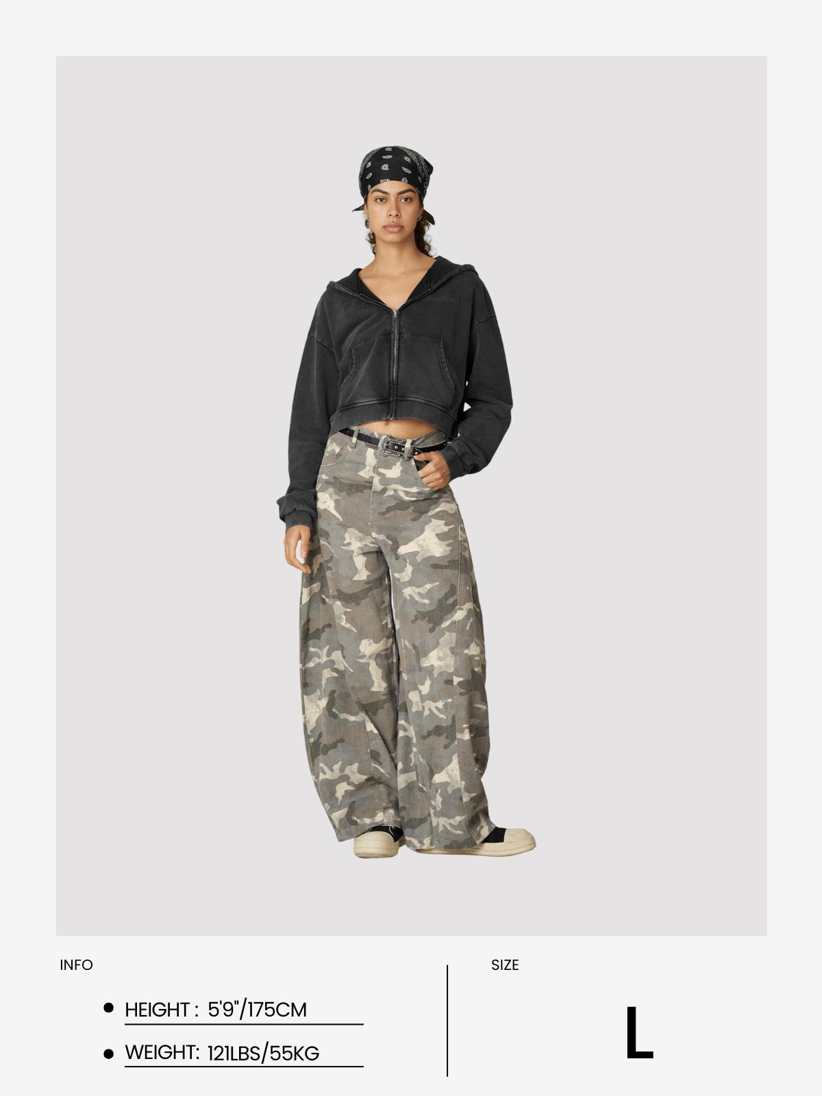 Aelfric Eden Cropped Solid Zip Up Hoodie Female Product Image