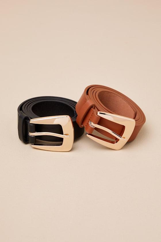 Eveleen Black and Brown Belt Set Product Image