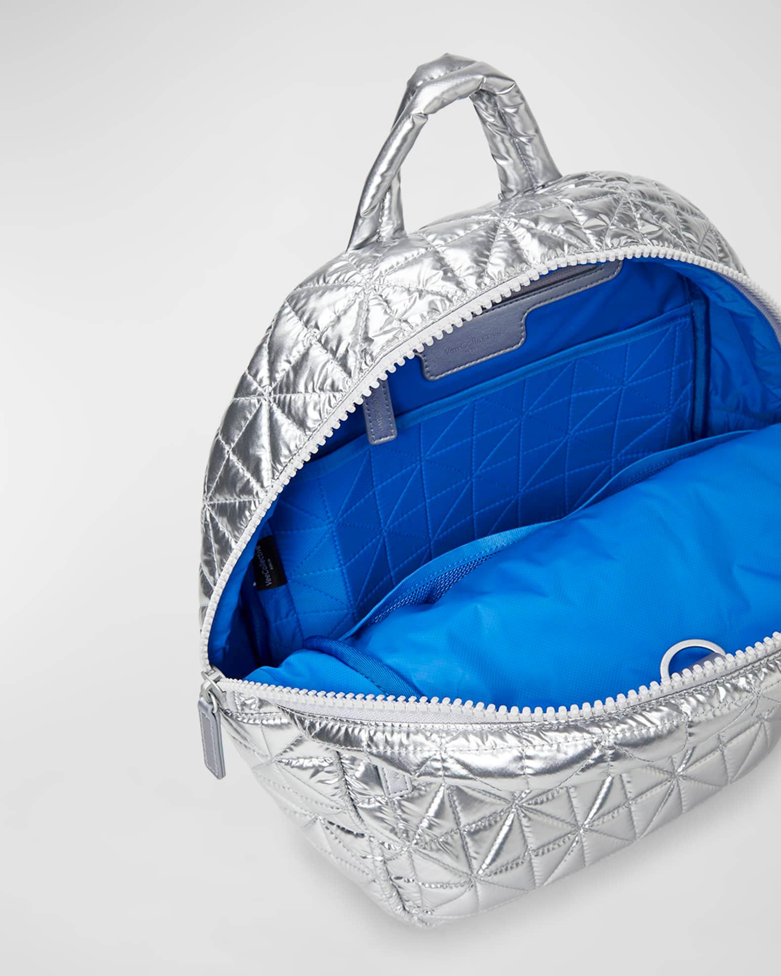 Metallic Quilted Nylon Backpack Product Image
