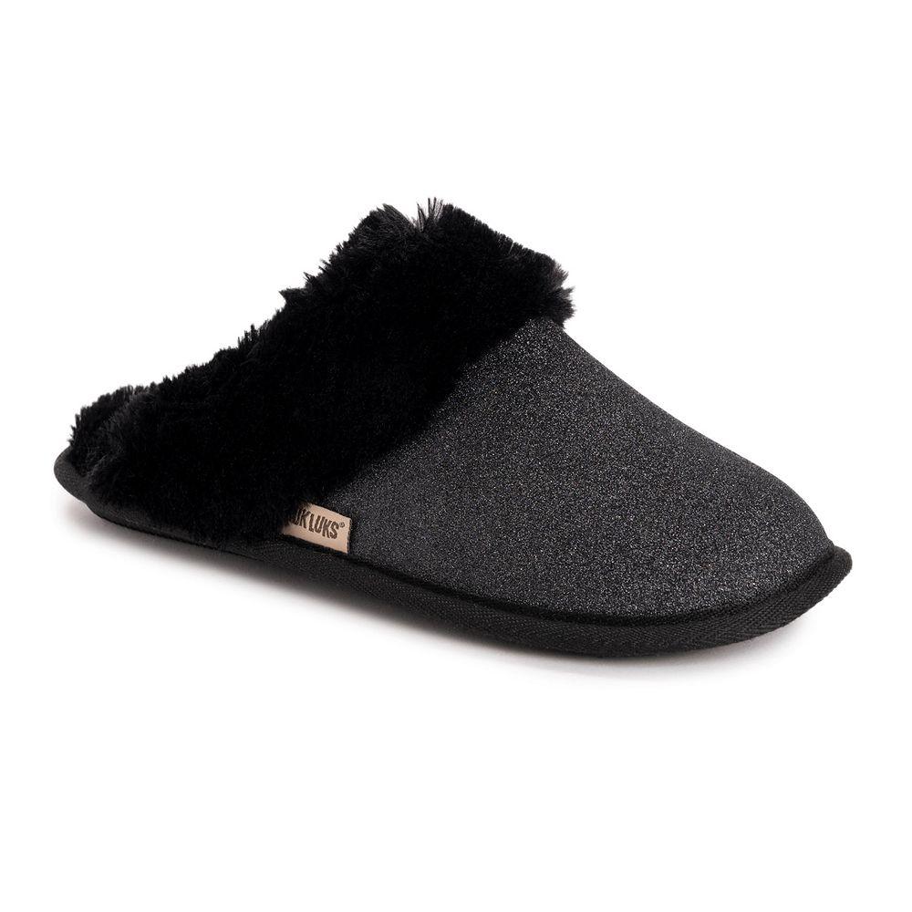 MUK LUKS Women's Angled Sparkle Scuff Slippers,  Product Image