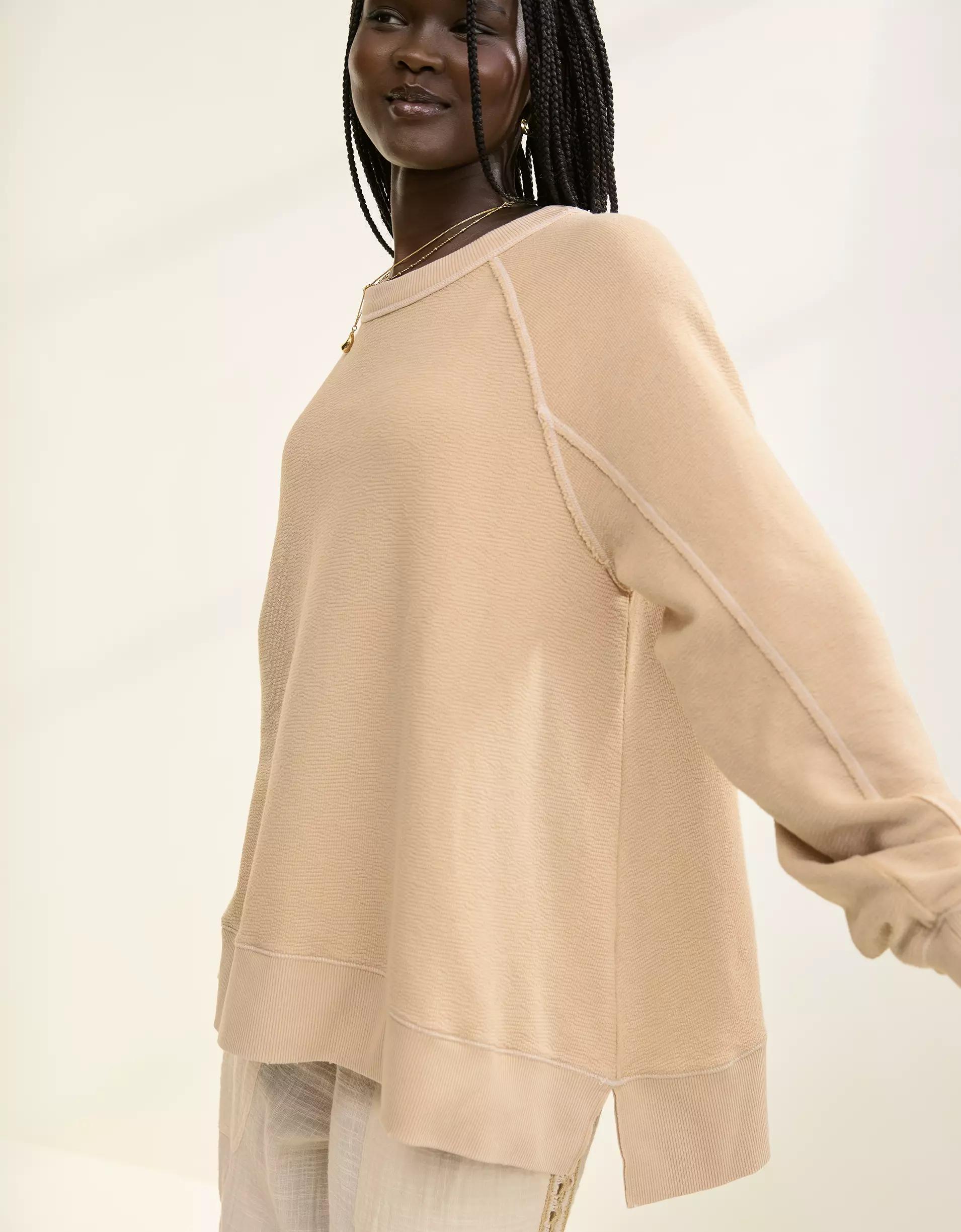 Aerie East West Crew Sweatshirt Product Image