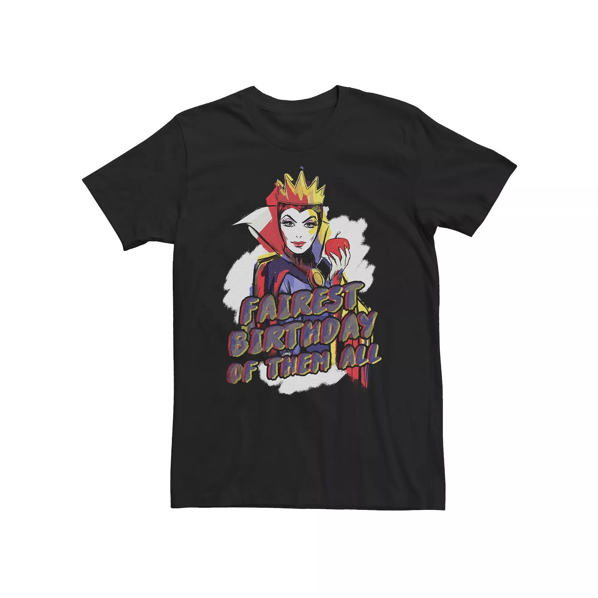Big & Tall Disney Villains Evil Queen Fairest Birthday Of Them All Tee, Men's,  Product Image