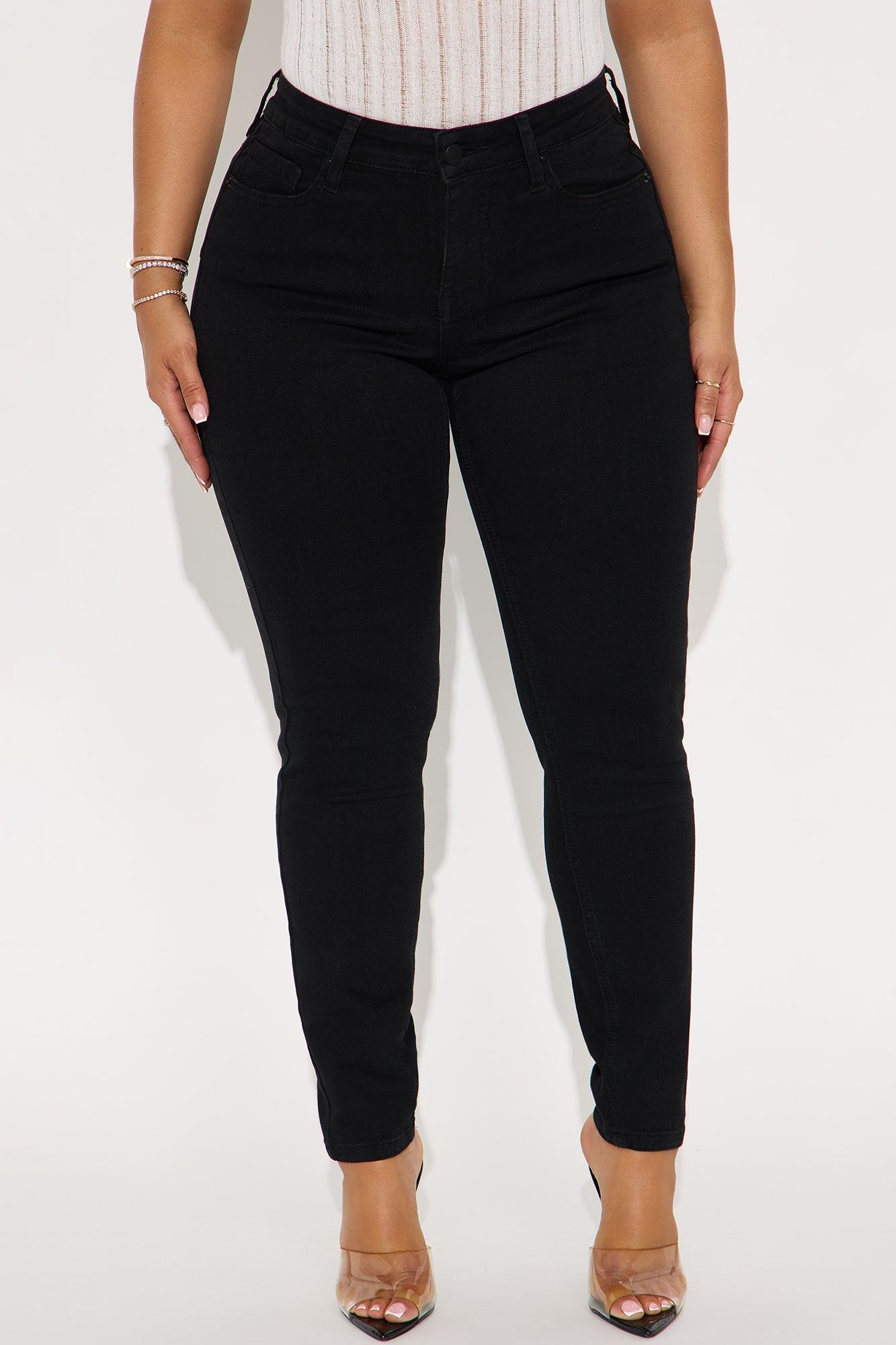 Vibe Check Curvy Stretch Skinny Jeans - Black Female Product Image