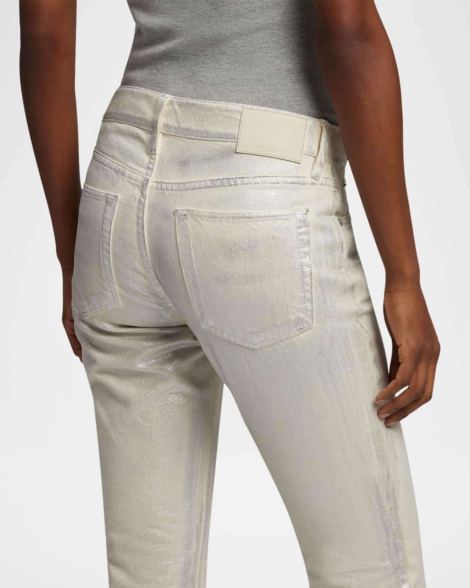 Barrett Coated Cotton Denim Slim-Leg Jeans Product Image