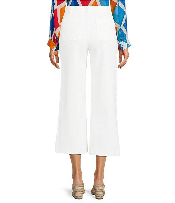 APNY Ponte High Rise Wide Leg Cropped Pants Product Image
