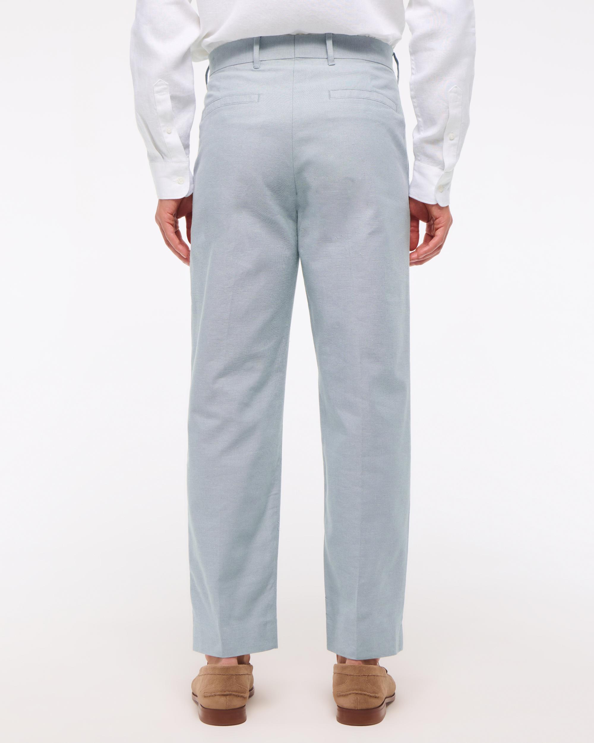 The A&F Collins Linen-Blend Suit Pant Product Image