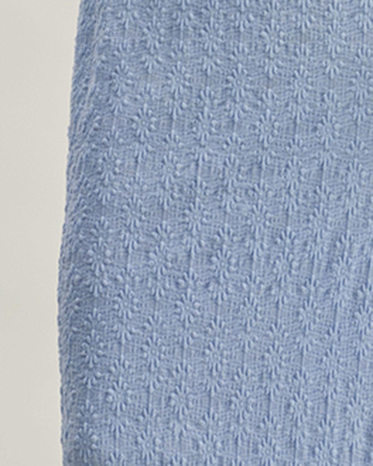 Blue Lace Slip Bodycon Midi Dress Product Image