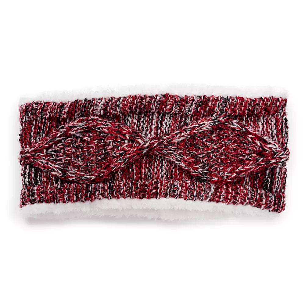 Women's MUK LUKS Cable Knit Headband, Licorice Product Image