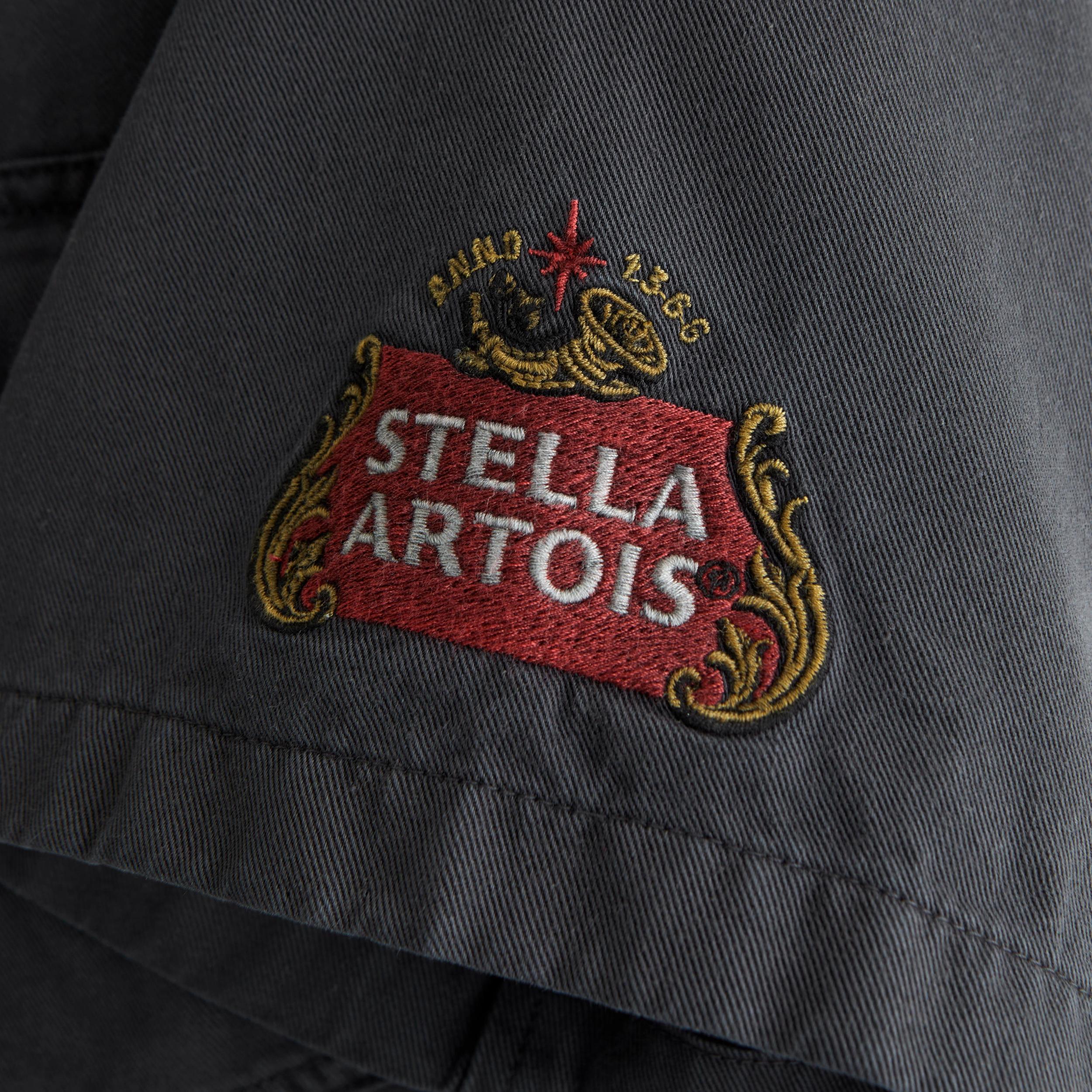 Short-Sleeve Cropped Modelo Workwear Button-Up Shirt Product Image