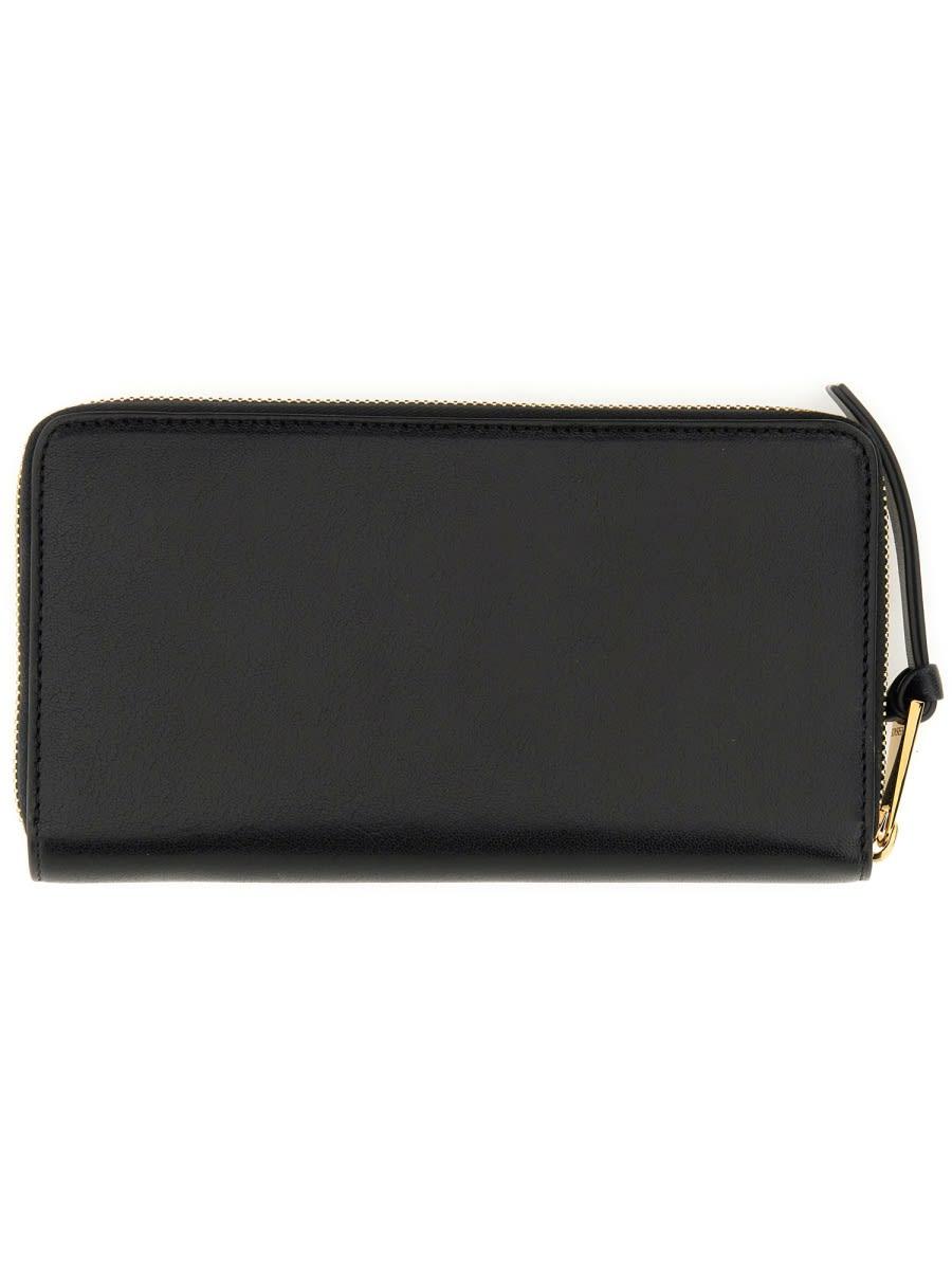 VERSACE Logo-lettering Wallet In Black Product Image