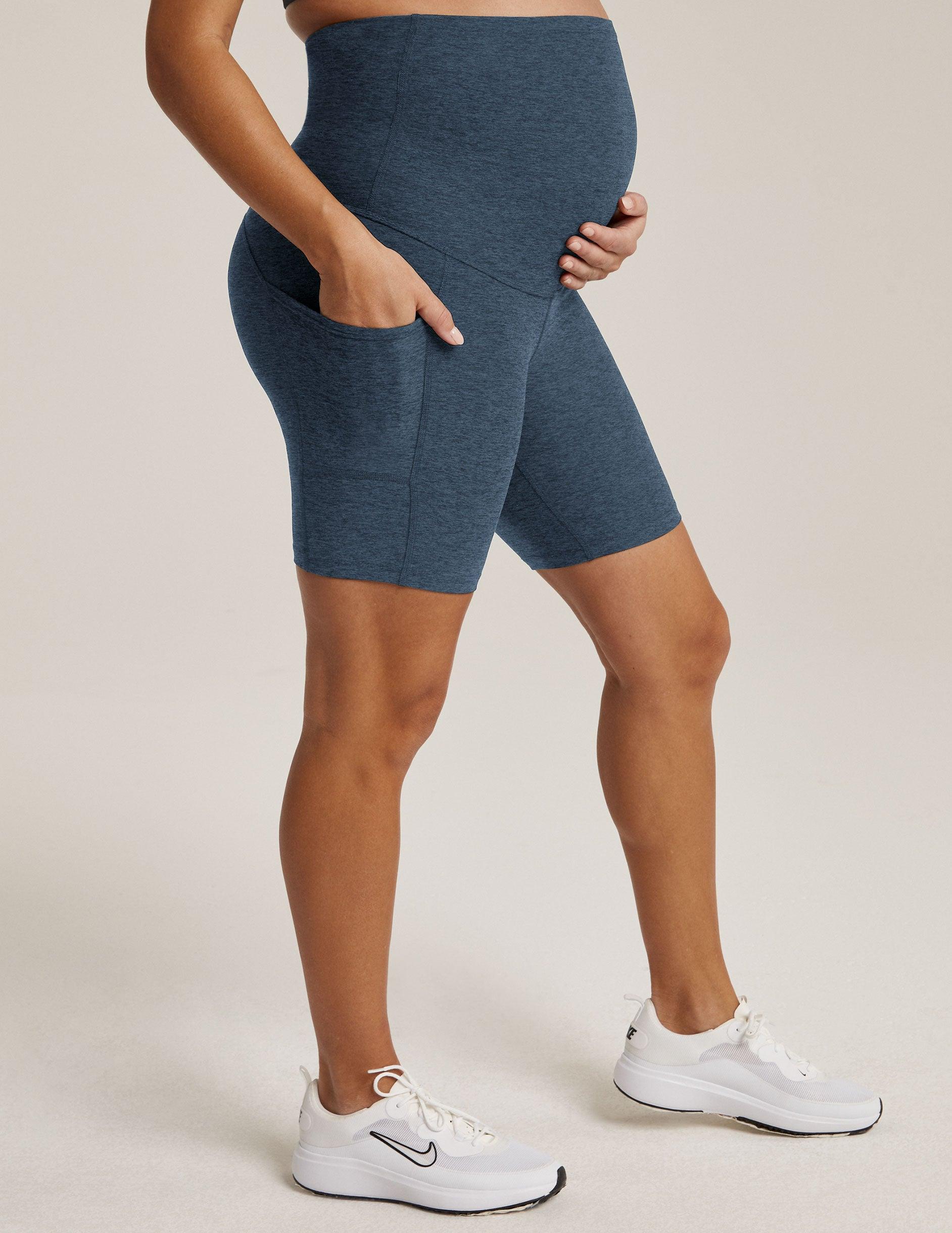 Spacedye Pockets Forever Maternity Biker Short Product Image