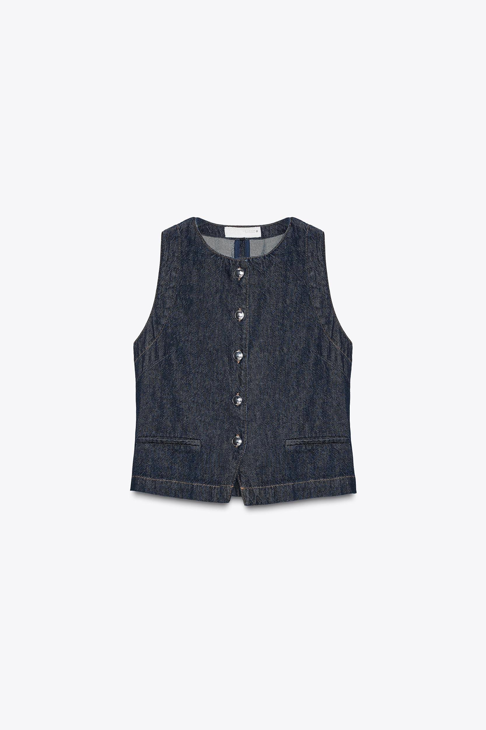 Z1975 FITTED DENIM VEST Product Image