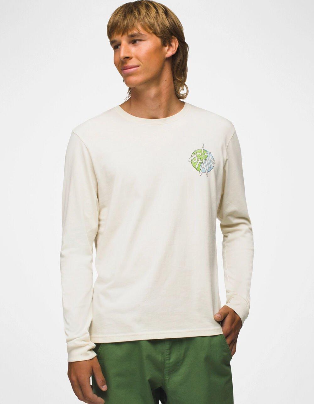 PRANA Heritage Graphic Mens Long Sleeve Tee - CREAM Product Image