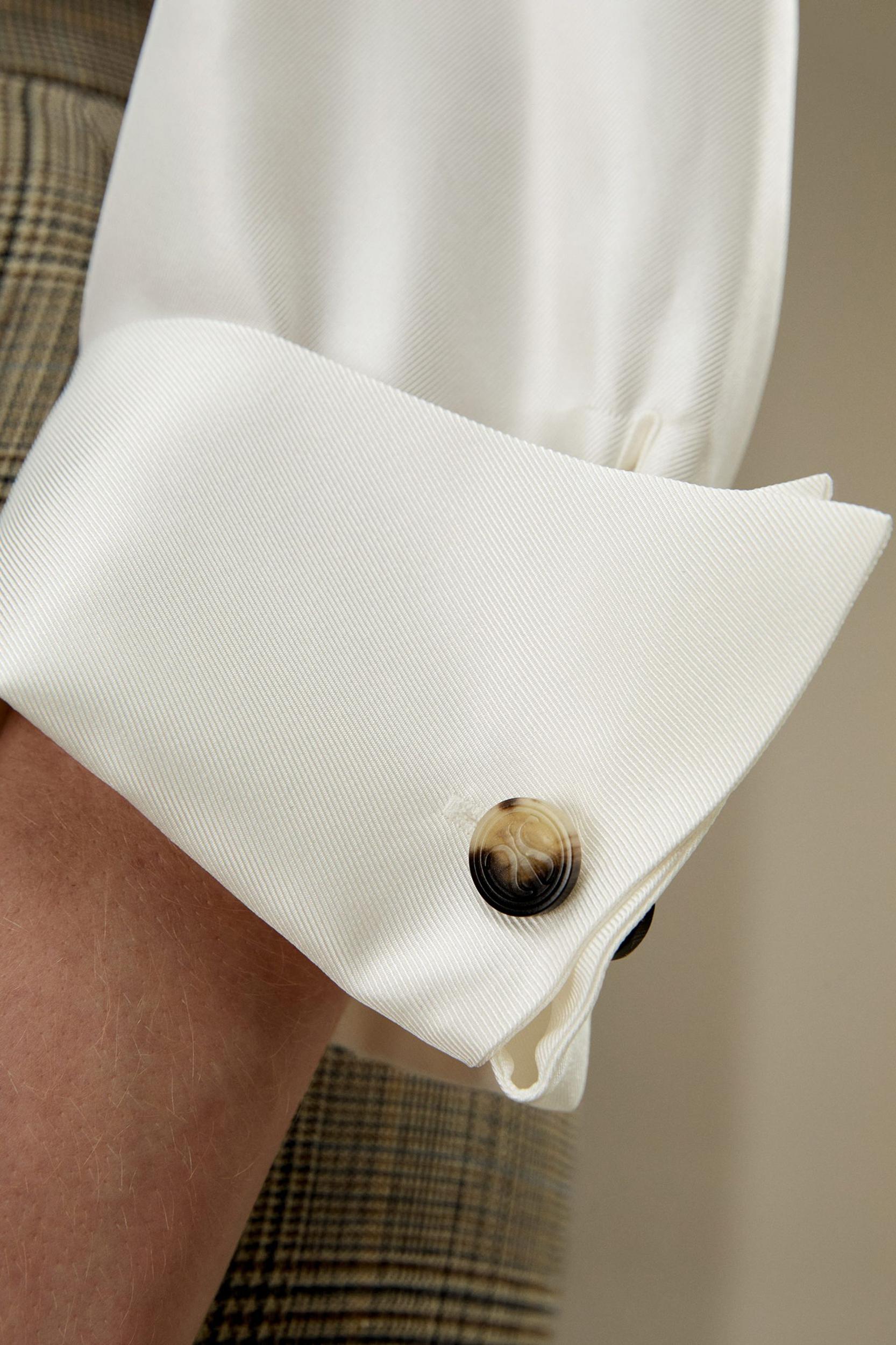 Silk Twill Blouse with Boat Neckline Product Image