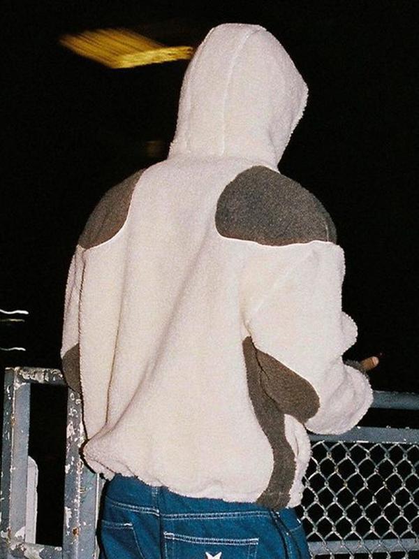 Polar Fleece Oversized Long Sleeve Hoodie Product Image