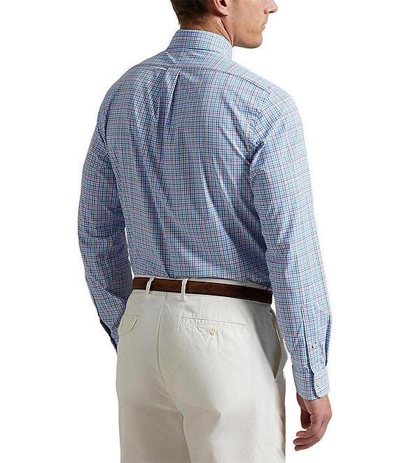 Polo Ralph Lauren Classic Fit Performance Stretch Twill Plaid Long Sleeve Woven Shirt Product Image