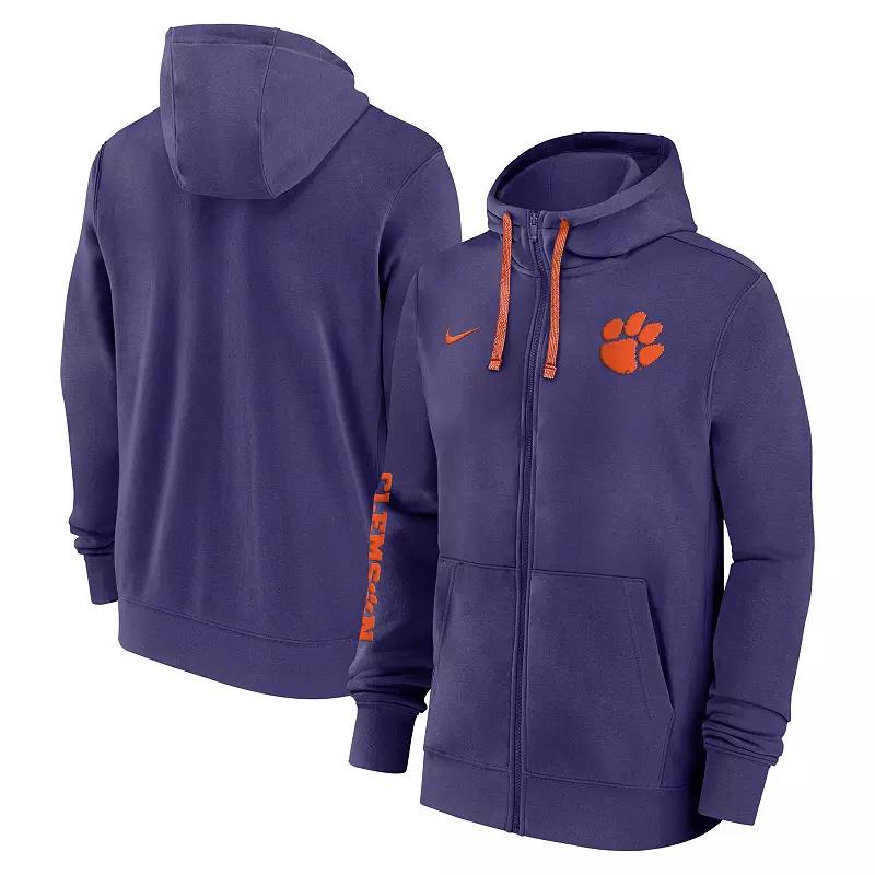 Men's Nike Orange Clemson Tigers 2024 Sideline Full-Zip Hoodie,  Product Image