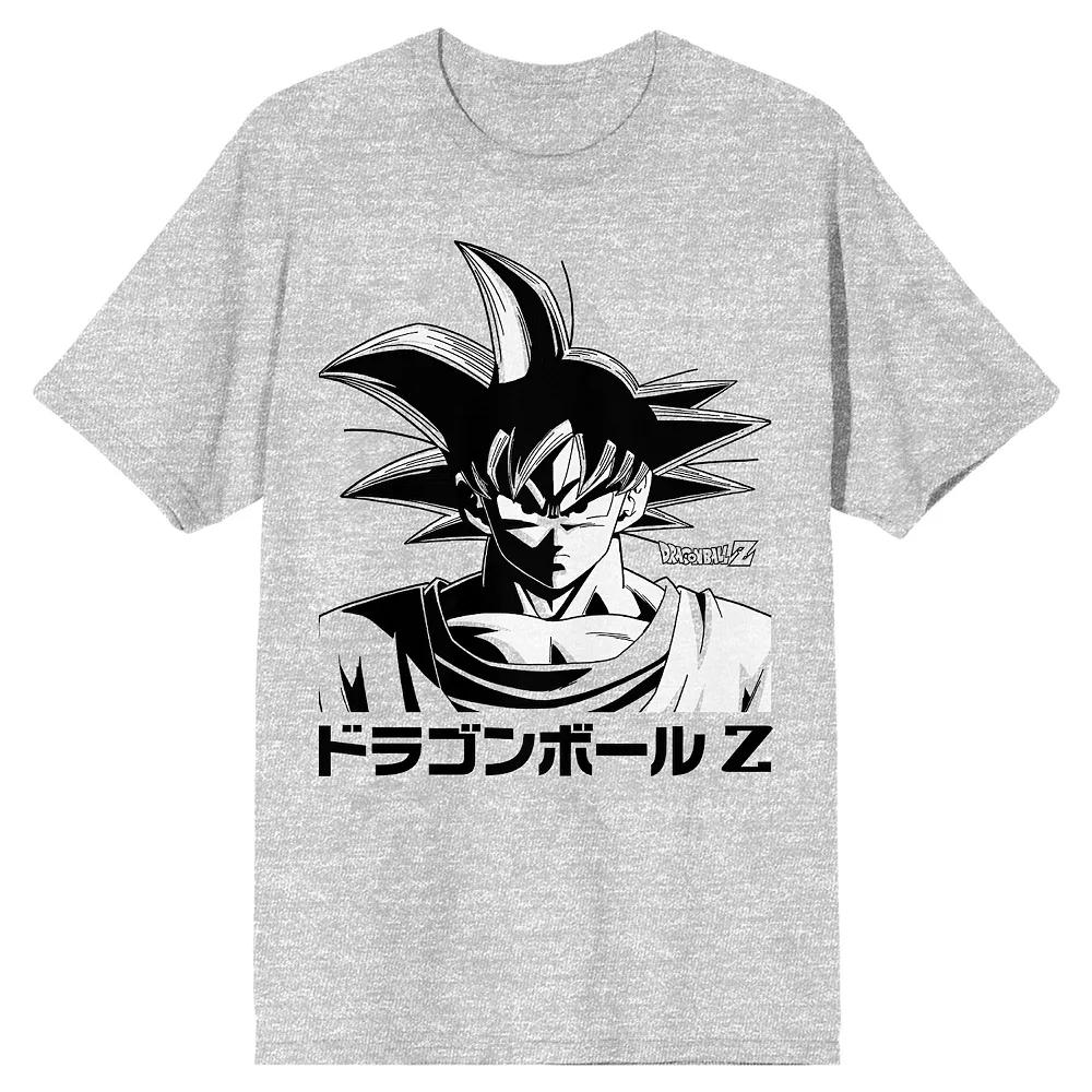 Mens Dragon Ball Z Anime Black & White Tee Product Image