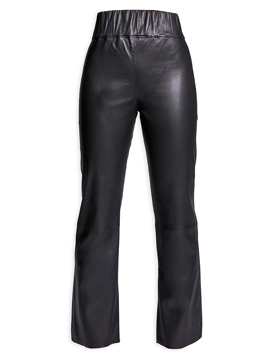 Womens Reagan Stretch Leather Leggings Product Image