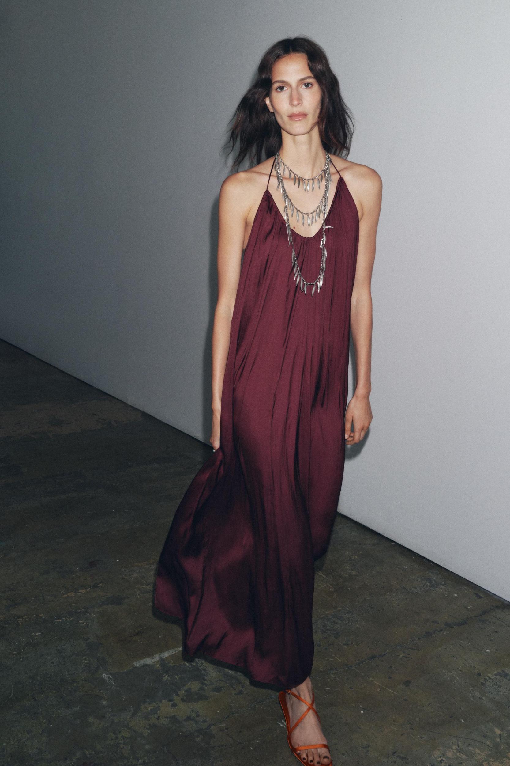 ZW COLLECTION SATIN LONG DRESS Product Image