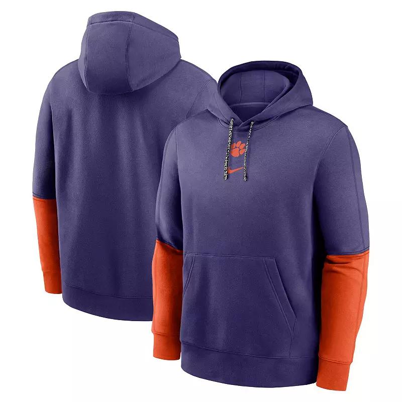 Clemson Tigers Sideline Team Issue Club Nike Men's College Pullover Hoodie Product Image