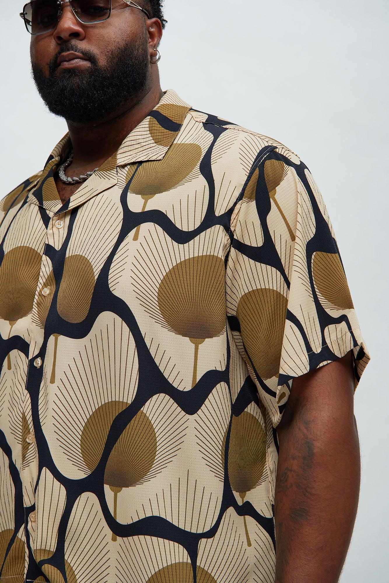 Sahara Textured Shirt - Tan/Multi Product Image