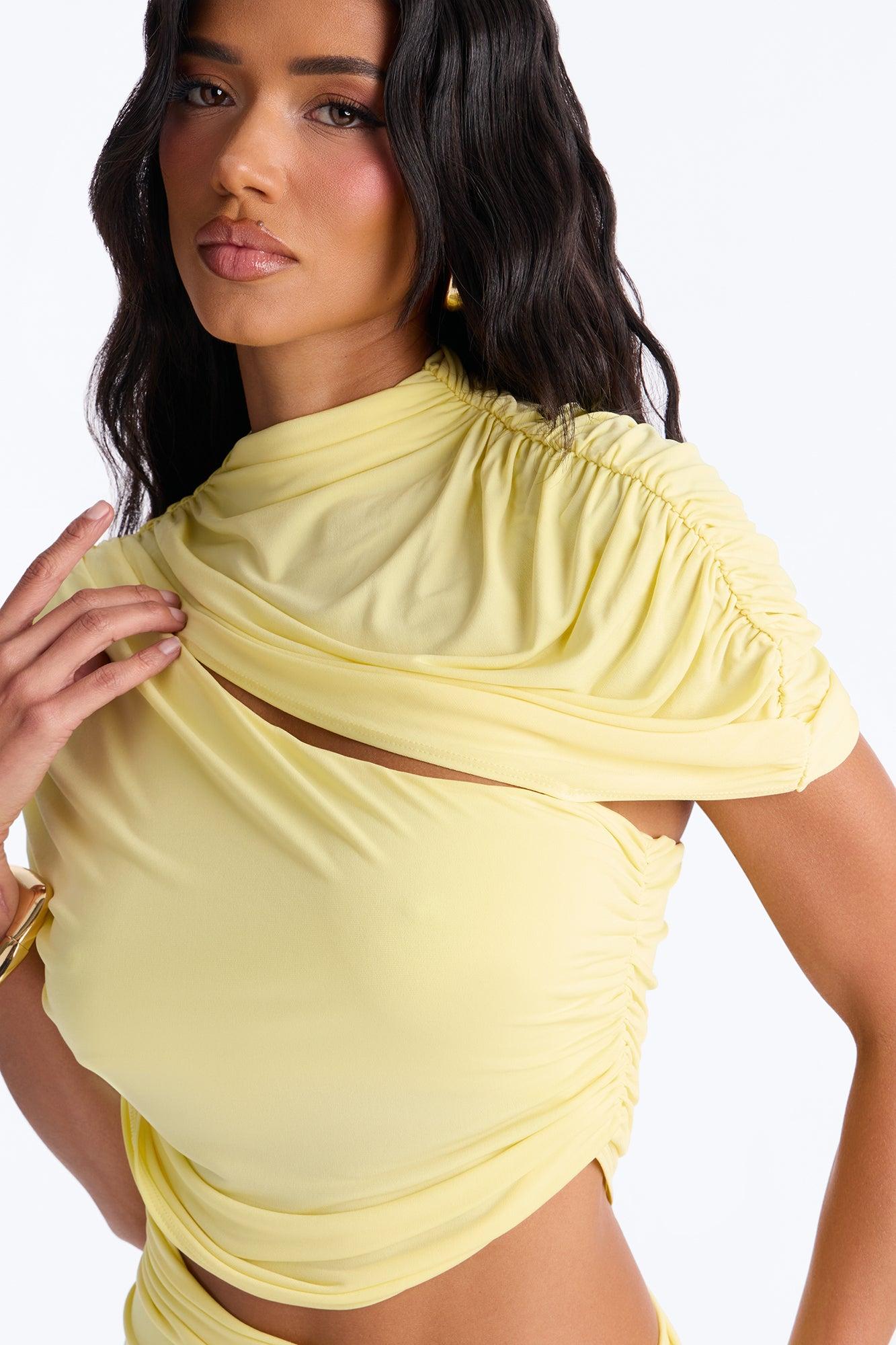 On My Terms Mini Dress - Yellow Female Product Image