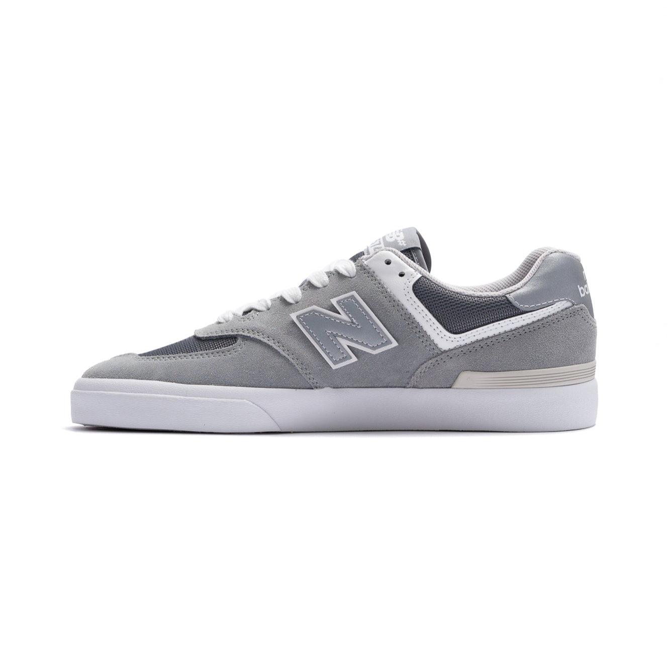 New Balance Numeric 574 VULC - Grey/White (Available in WIDE!) Product Image
