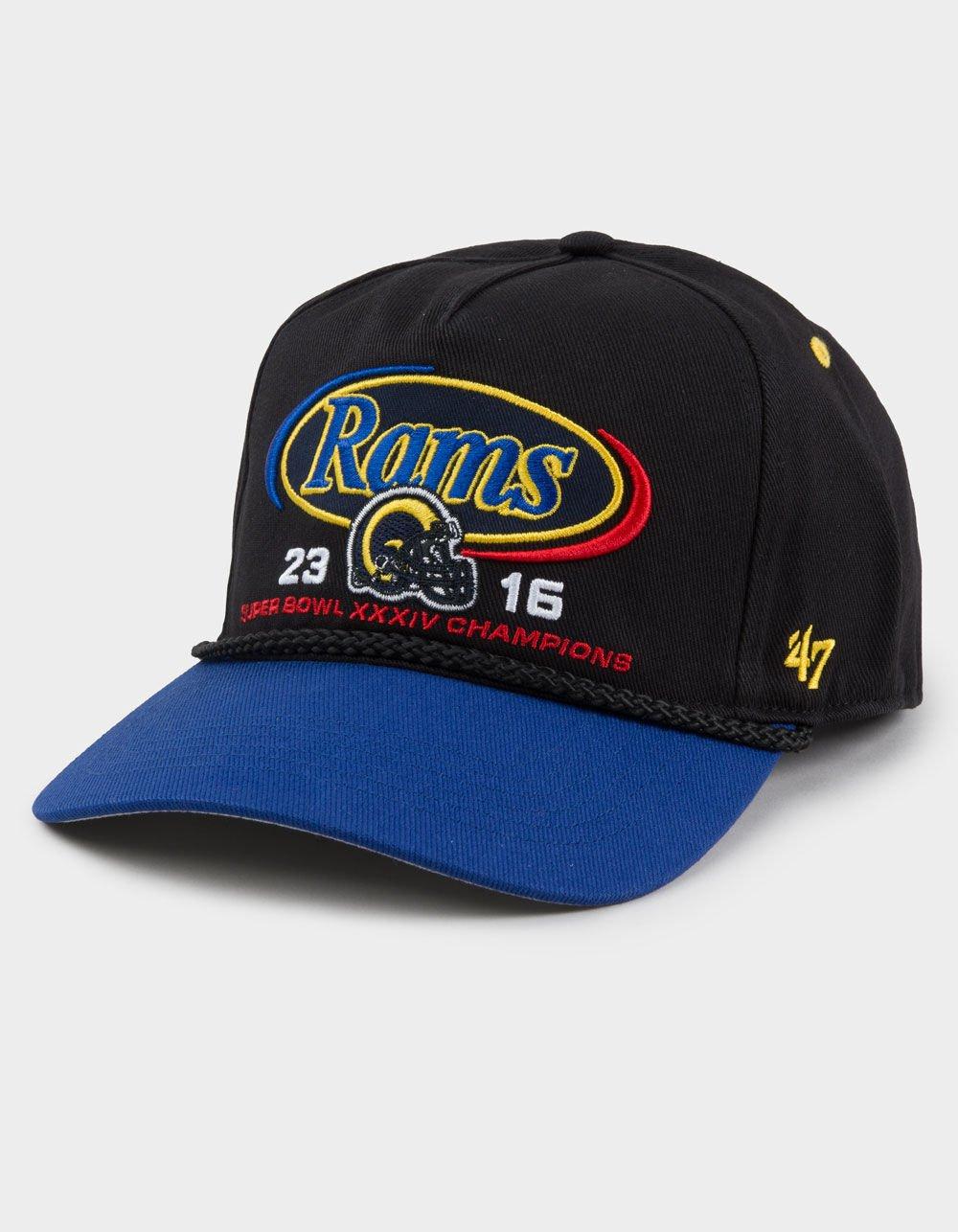 47 BRAND Los Angeles Rams Gridiron '47 Hitch Snapback Hat - BLK/BLUE Product Image