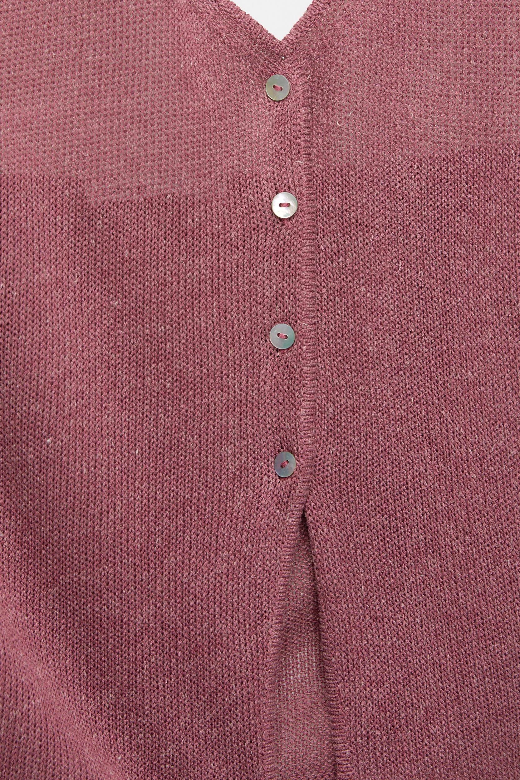 Linen blend halter vest Product Image