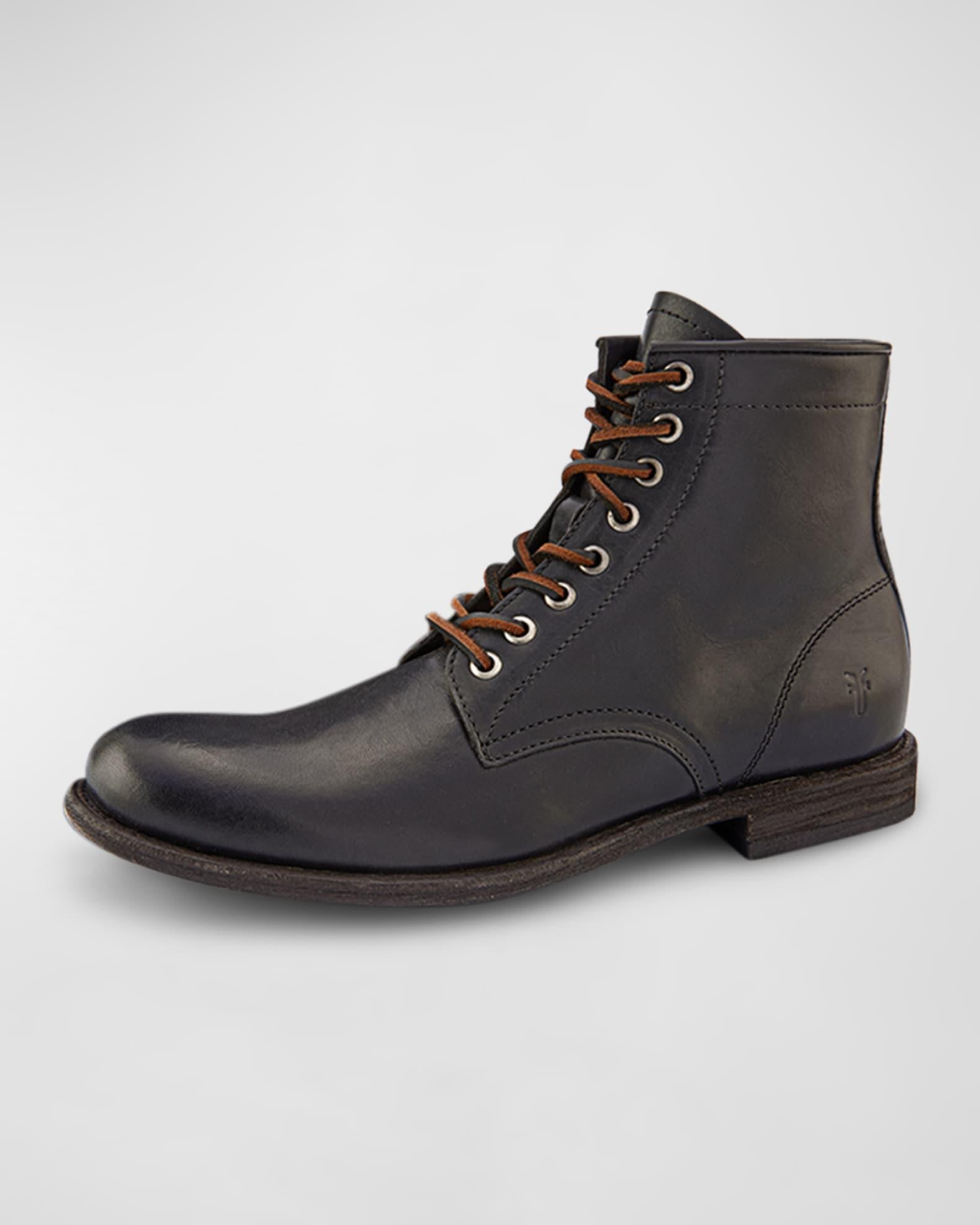 Men's Tyler Leather Lace-Up Boots Product Image