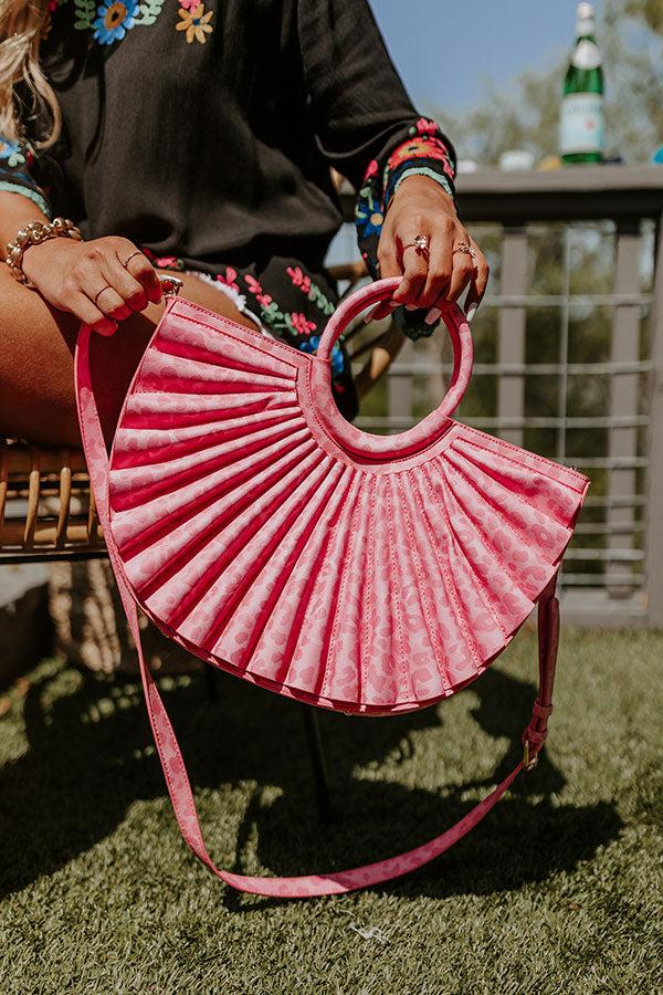 Leopard Chic Faux Leather Tote In Pink Product Image