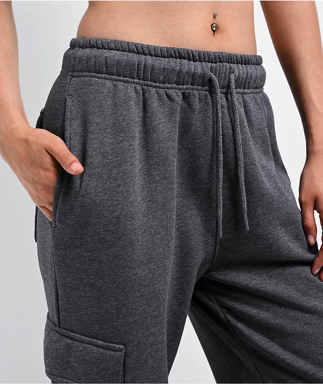 Ninth Hall Fundamentals Koa Heather Grey Cargo Relaxed Sweatpants Product Image