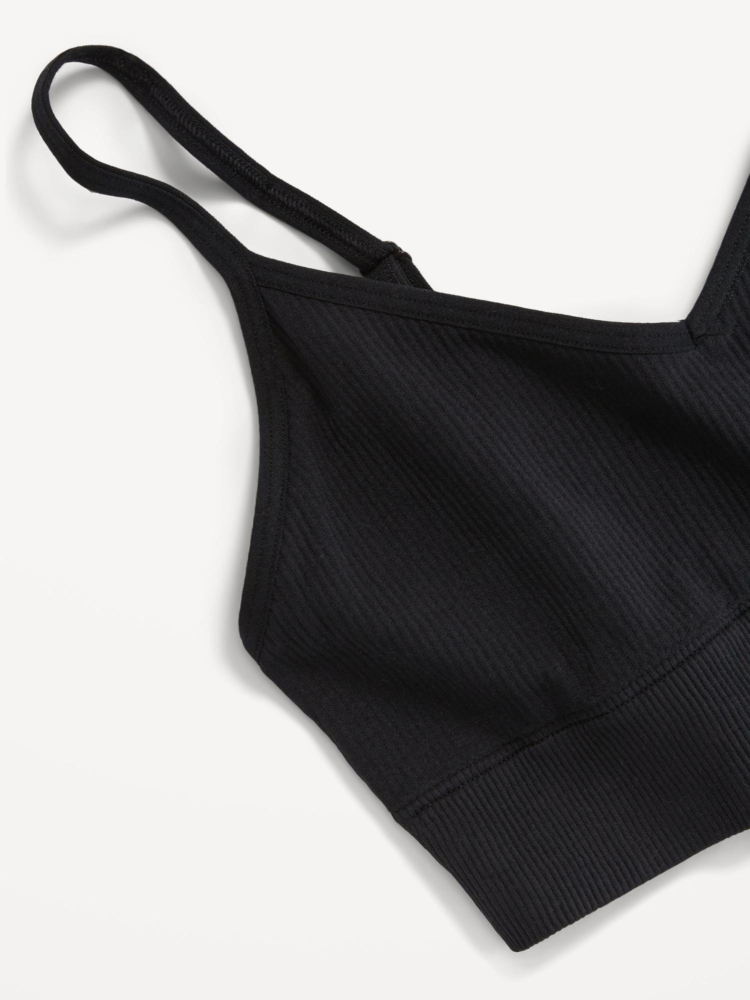 Seamless Ribbed Longline Bra Product Image