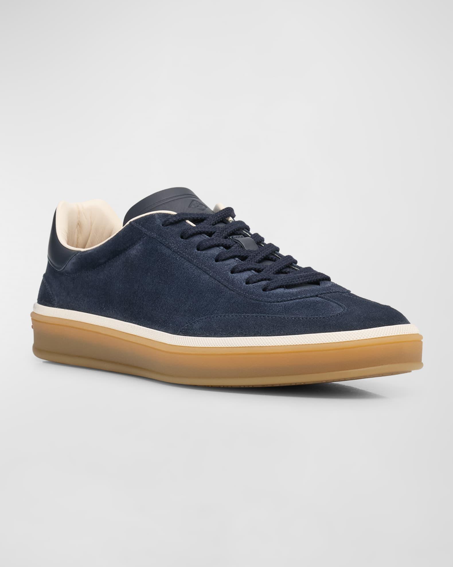 Men's Tennis Walk Suede Low-Top Sneakers Product Image