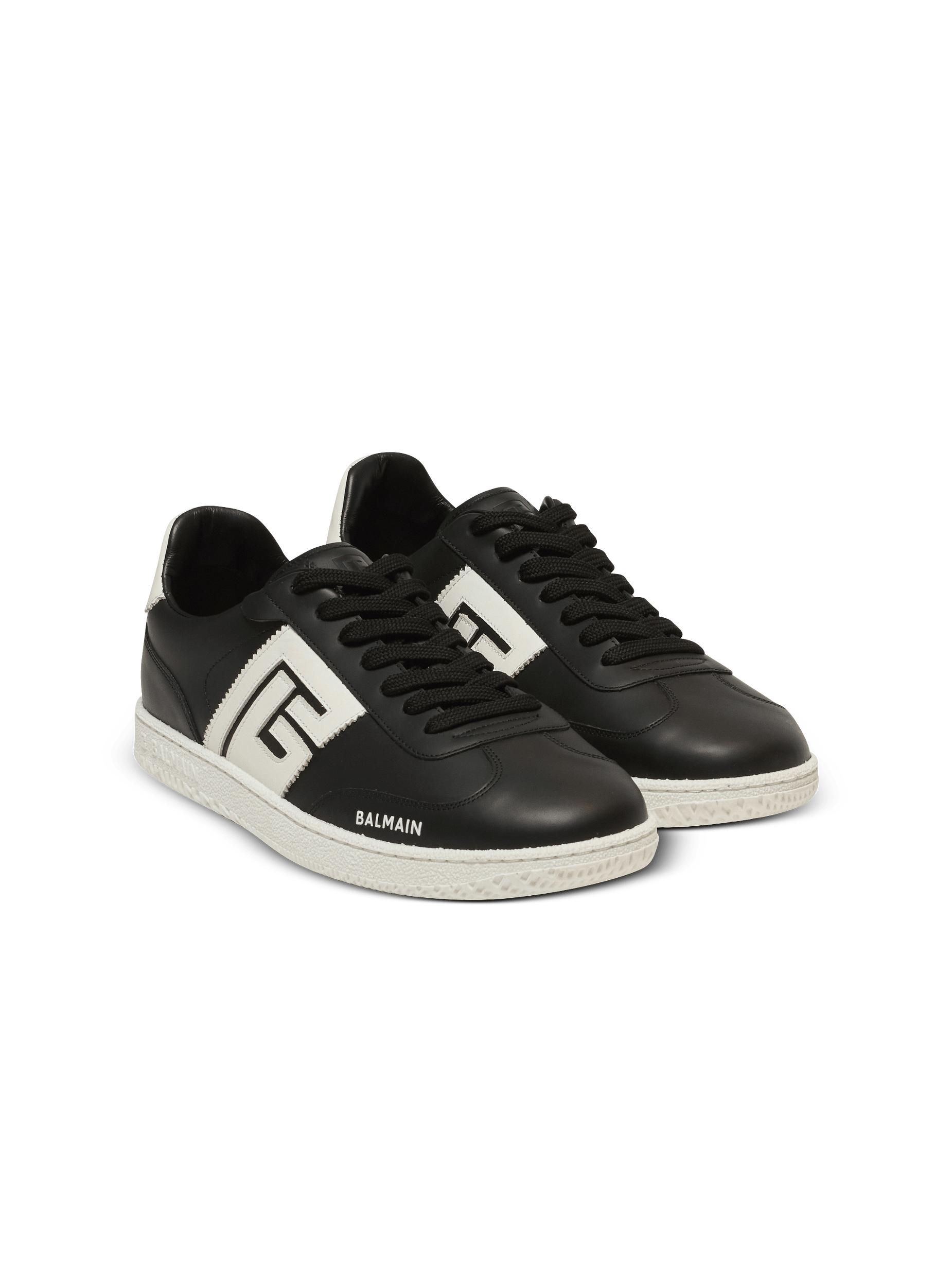 Calfskin Balmain Swan trainers Product Image