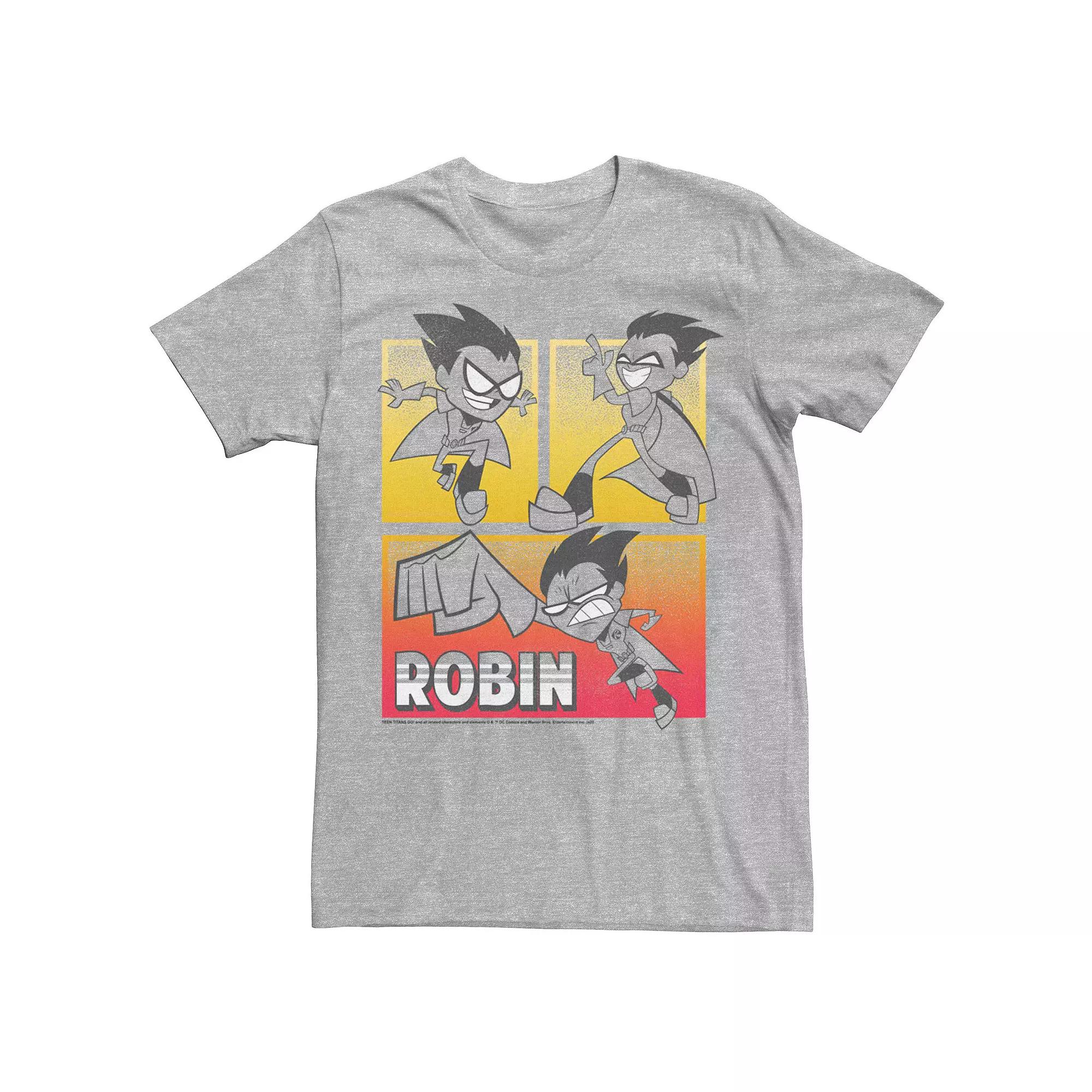 Men's DC Comics Teen Titans Go! Robin Action Panels Tee,  Product Image