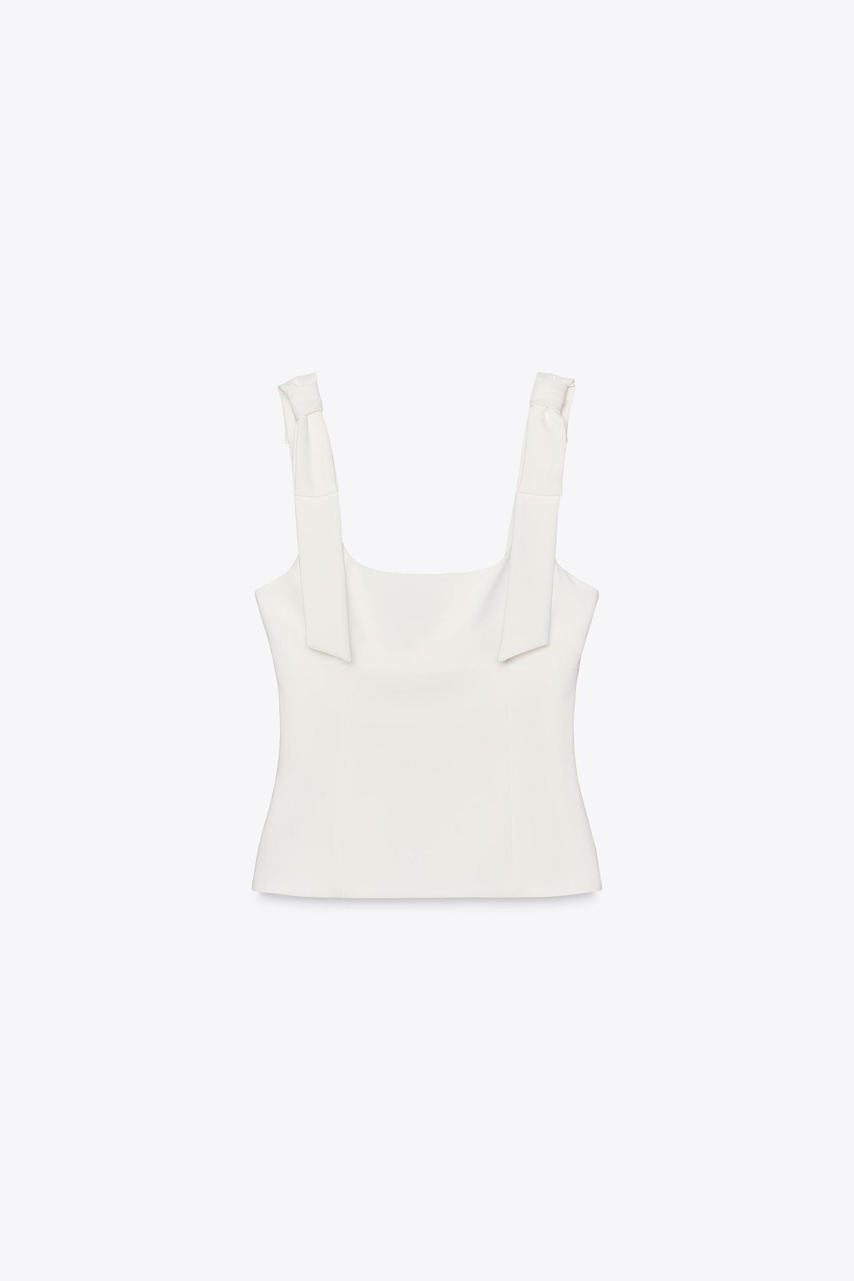 STRETCH TOP WITH BOWS Product Image