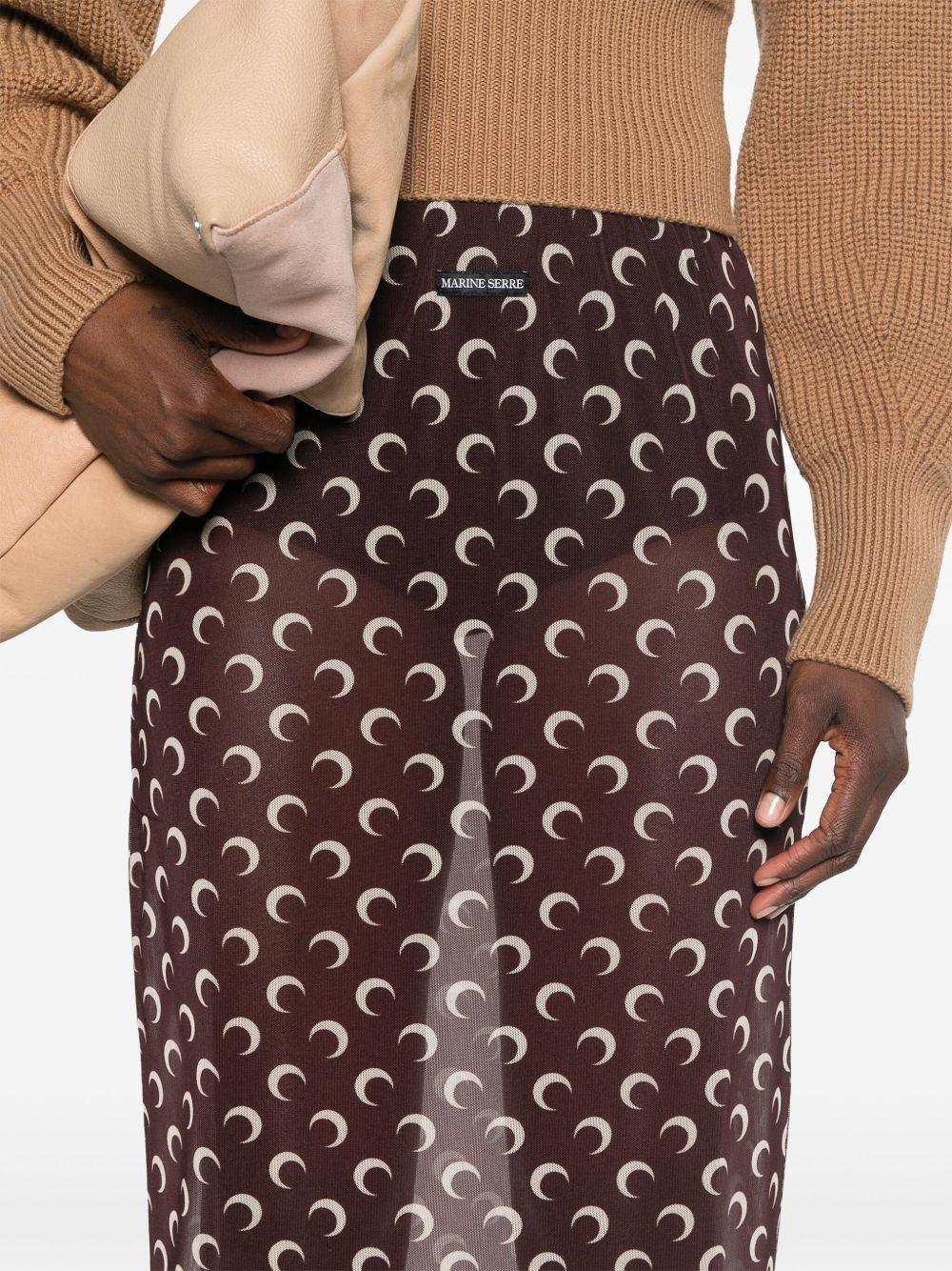 Crescent Moon midi skirt Product Image