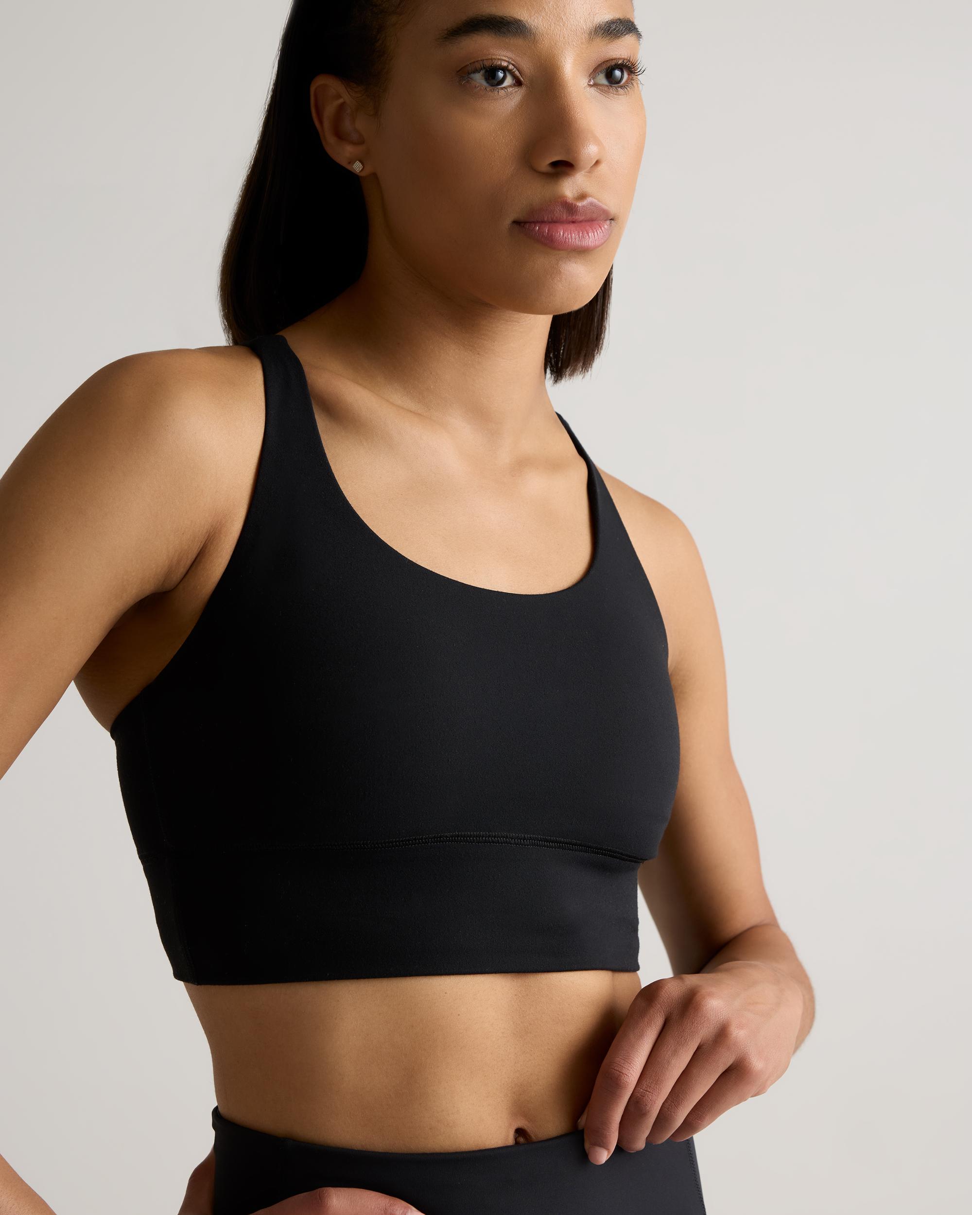 Quince | Women's Power-Up Long Line Strappy Sports Bra Nylon/Spandex Product Image