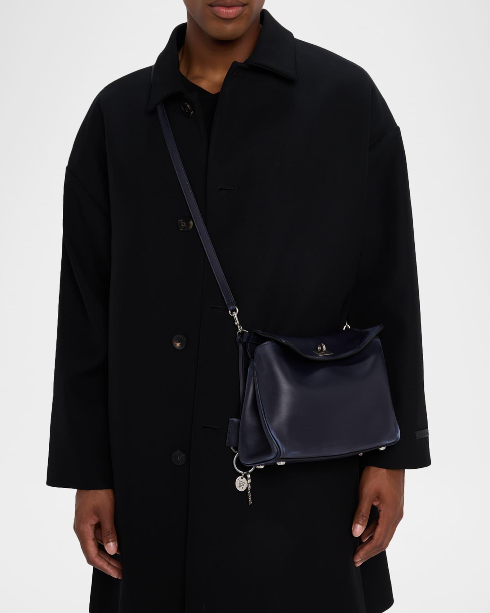 Men's Rodeo Small Calfskin Messenger Bag with Charms Product Image